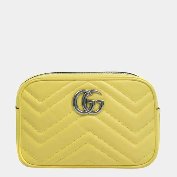 100% Authentic Gucci GG Marmont Mini Canvas & Leather Shoulder