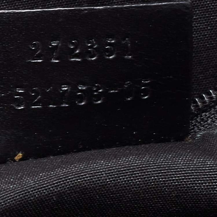 Pre Owned Gucci Black GG Nylon Messenger Bag