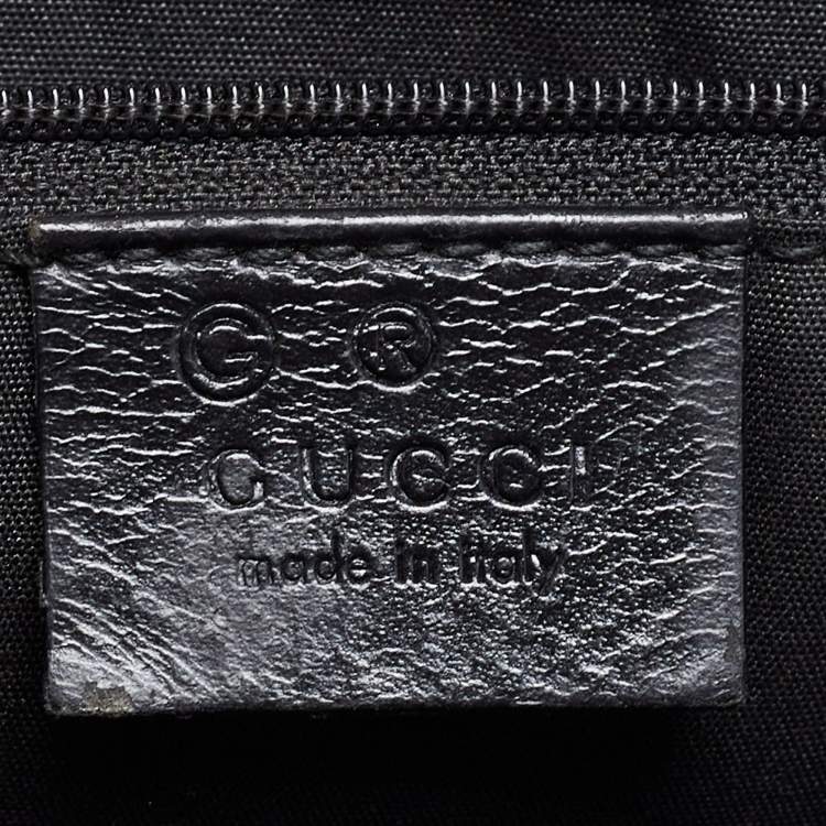 Pre Owned Gucci Black GG Nylon Messenger Bag