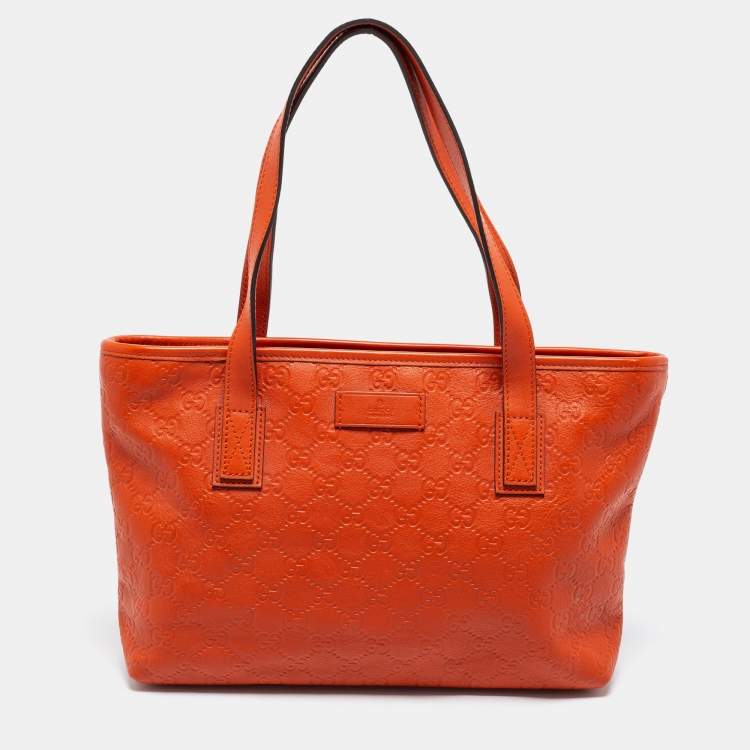 Gucci Orange Guccissima Leather Small Shopper Tote Gucci | The Luxury ...