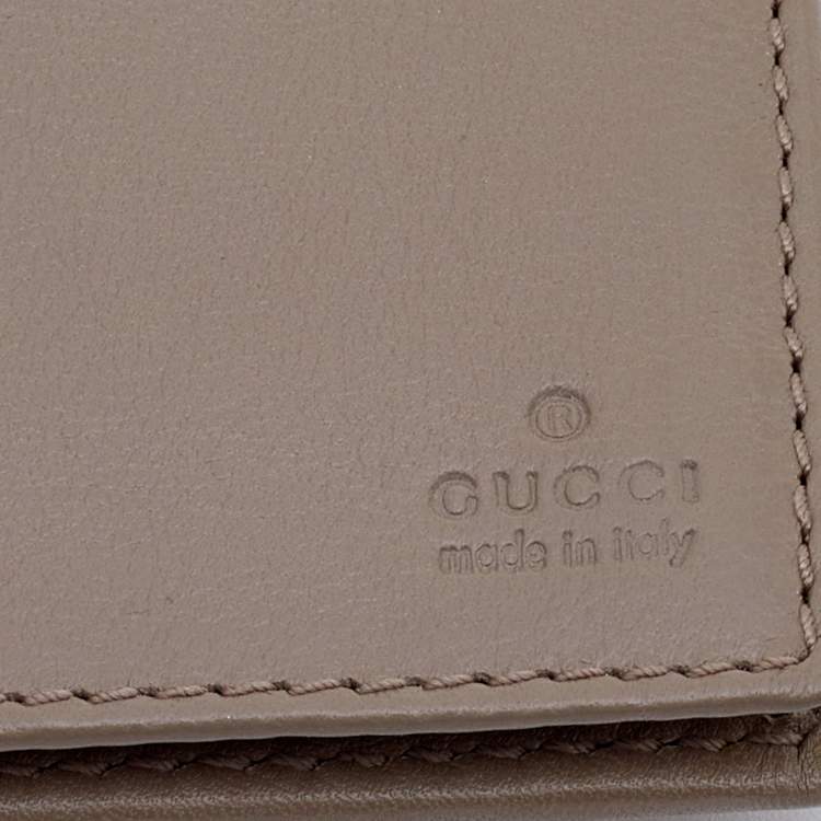 مملوكة مسبقًا Gucci Beige/Brown GG Canvas And Leather Scarlett Continental Bifold Wallet