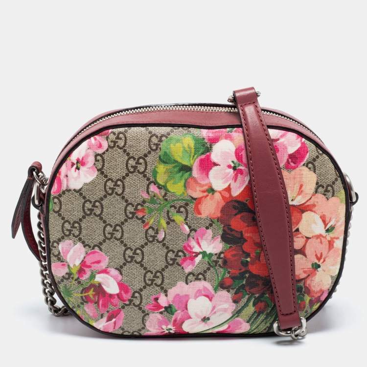 PRINTED CANVAS MINI CROSSBODY BAG - Multi-color