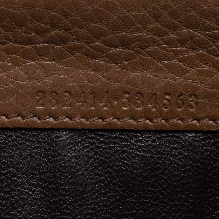 Pre Owned Gucci Brown Leather Soho Flap Continental Wallet
