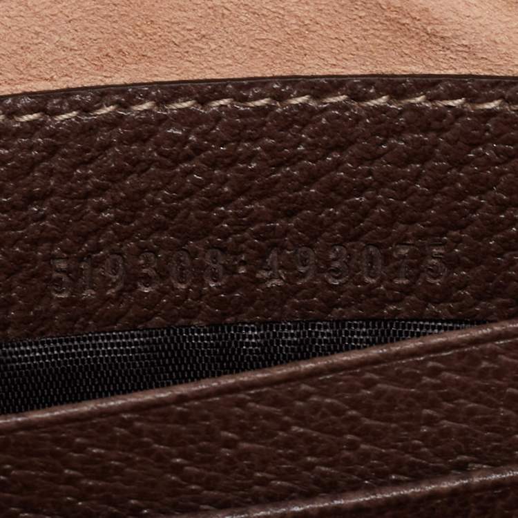Pre Owned Gucci Beige/Brown GG Supreme Coated Canvas and Leather Ophidia Belt Bag