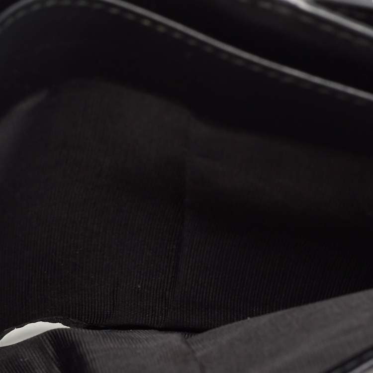 Pre Owned Gucci Black Guccissima Leather GG Icon Wallet