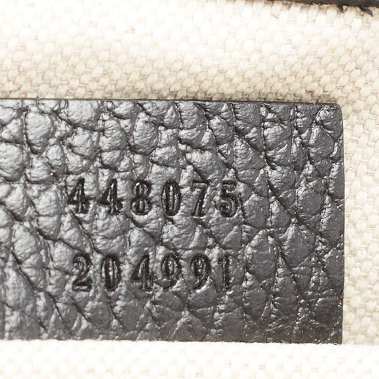 مملوكة مسبقًا Gucci Black Leather Dionysus Bamboo Top Handle Bag