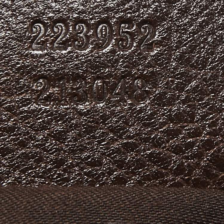 Pre Owned Gucci Beige/Brown GG Canvas and Leather Medium Interlocking G Hobo