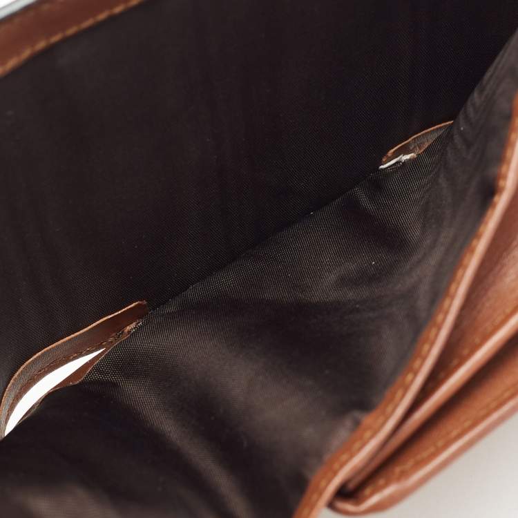 مملوكة مسبقًا Gucci Beige/Black GG Supreme Canvas and Leather Padlock Wallet