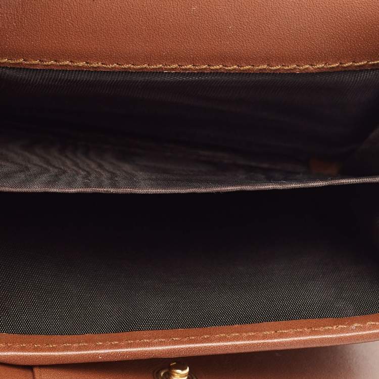 مملوكة مسبقًا Gucci Beige/Black GG Supreme Canvas and Leather Padlock Wallet