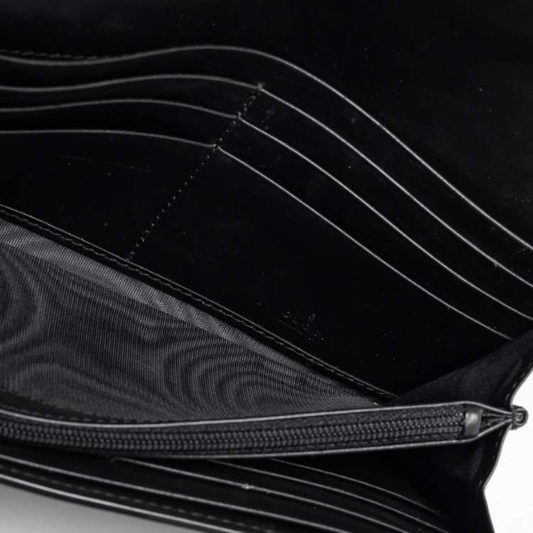 Gucci Black Leather Guccissima Web Bi-Fold Wallet Gucci | The Luxury Closet
