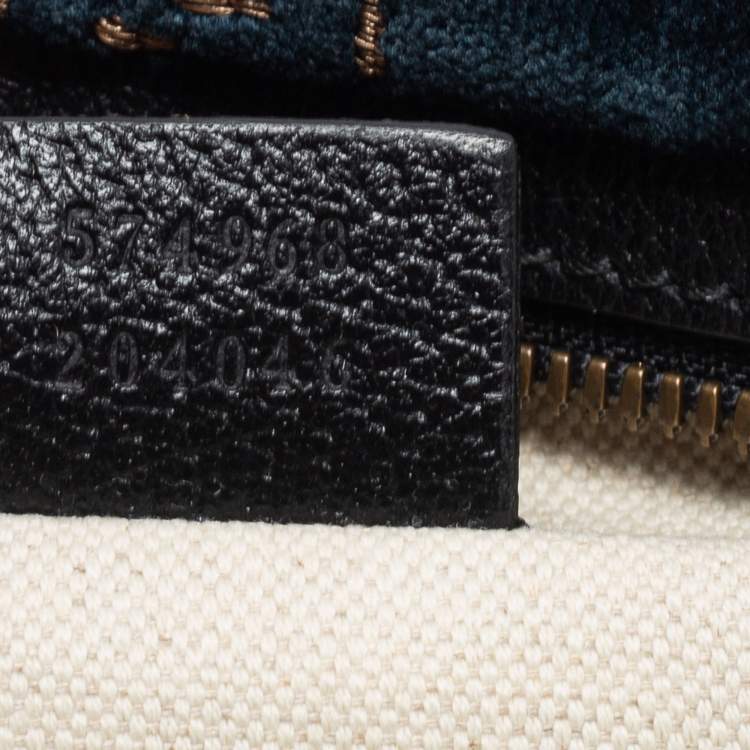 Pre Owned Gucci Blue GG Velvet Web Belt Bag