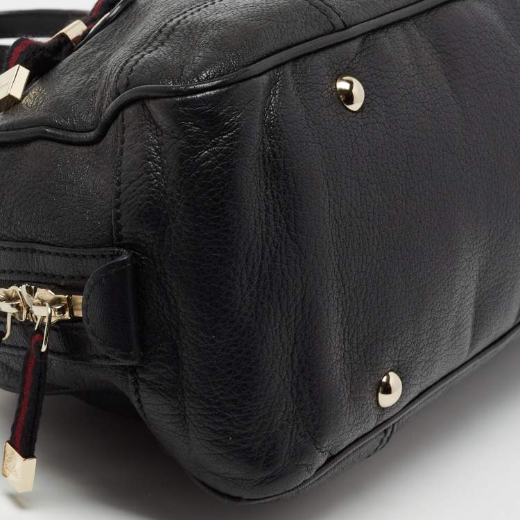 Pre Owned Gucci Black Leather Princy Bag