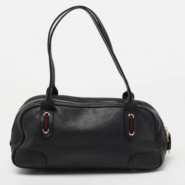 Pre Owned Gucci Black Leather Princy Bag
