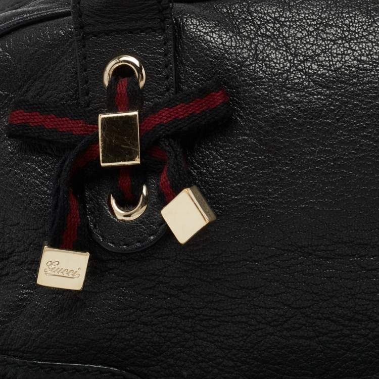Pre Owned Gucci Black Leather Princy Bag