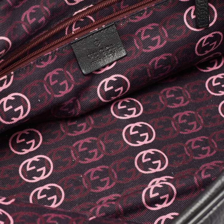 Pre Owned Gucci Black Leather Princy Bag