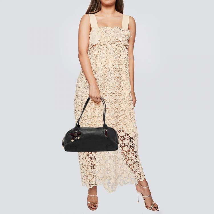 Pre Owned Gucci Black Leather Princy Bag