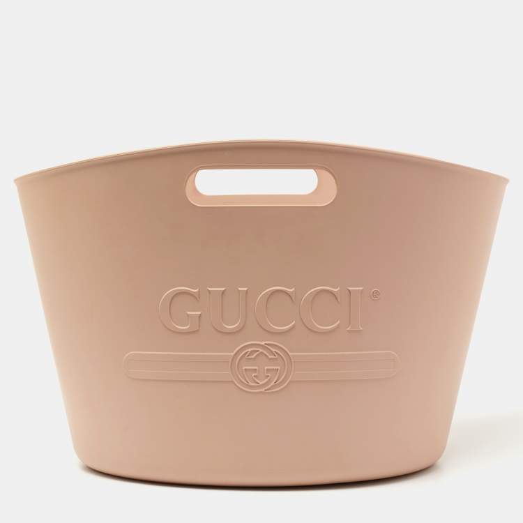 Gucci Beige Rubber Oversized Logo Tote Gucci | TLC
