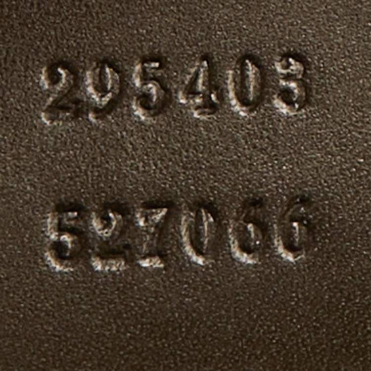 مملوكة مسبقًا Gucci Dark Olive Guccissima Patent Leather Large Emily Chain Shoulder Bag