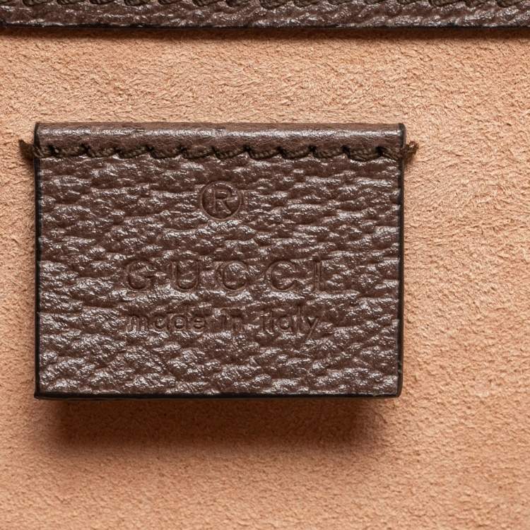 مملوكة مسبقًا Gucci Beige/Brown GG Supreme Canvas and Leather Dionysus Top Handle Bag