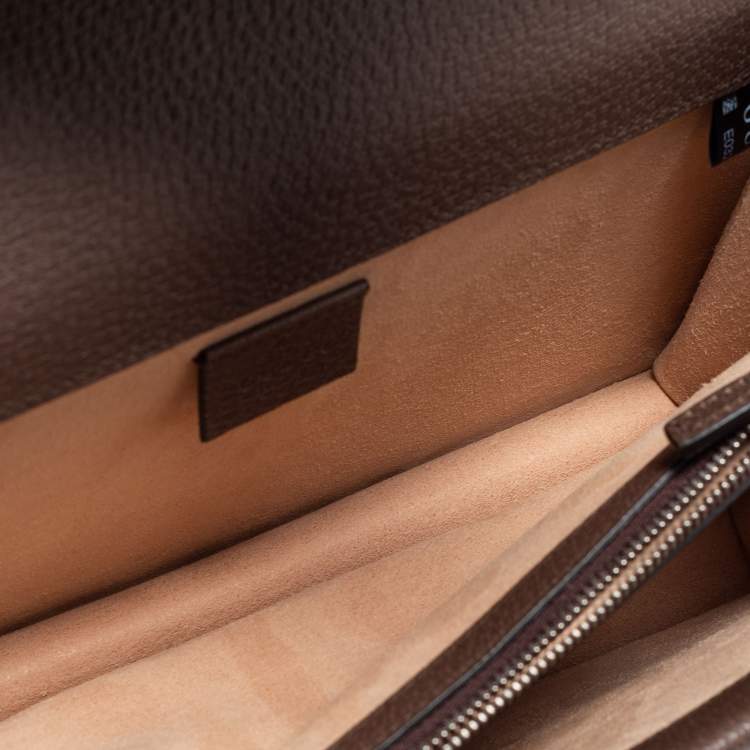 مملوكة مسبقًا Gucci Beige/Brown GG Supreme Canvas and Leather Dionysus Top Handle Bag