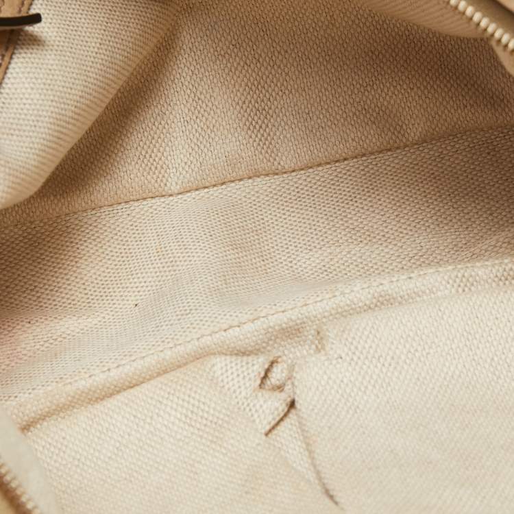 Pre Owned Gucci Beige Leather Large Soho Chain Shoulder Bag 
