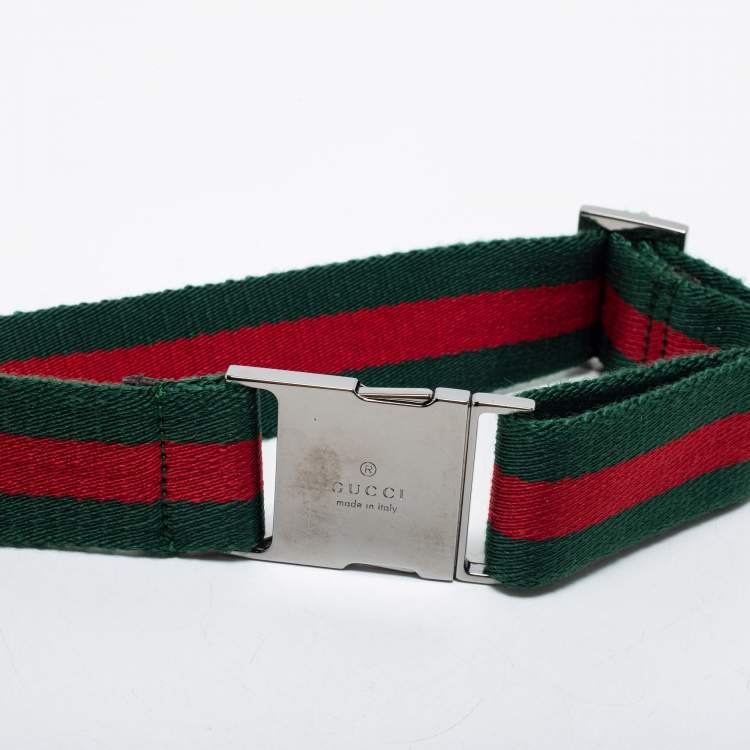 مملوكة مسبقًا Gucci Beige GG Canvas Web Belt Bag