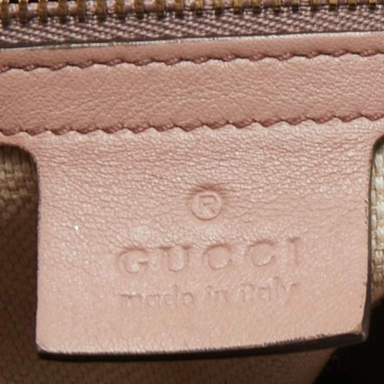 Pre Owned Gucci  Beige Patent Leather Medium Soho Chain Tote