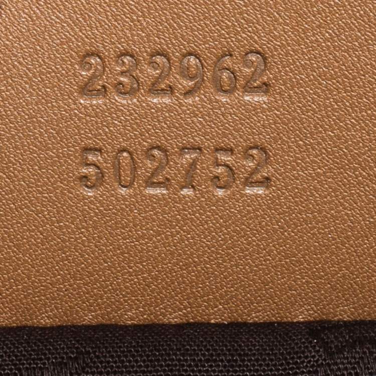 Pre Owned Gucci brown Guccissima Leather Medium GG Twins Hobo