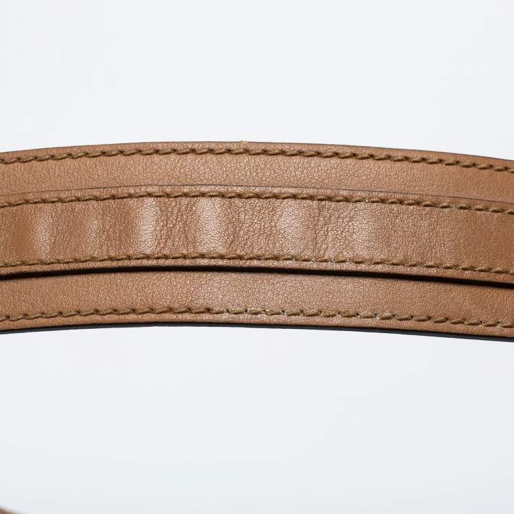 Pre Owned Gucci brown Guccissima Leather Medium GG Twins Hobo