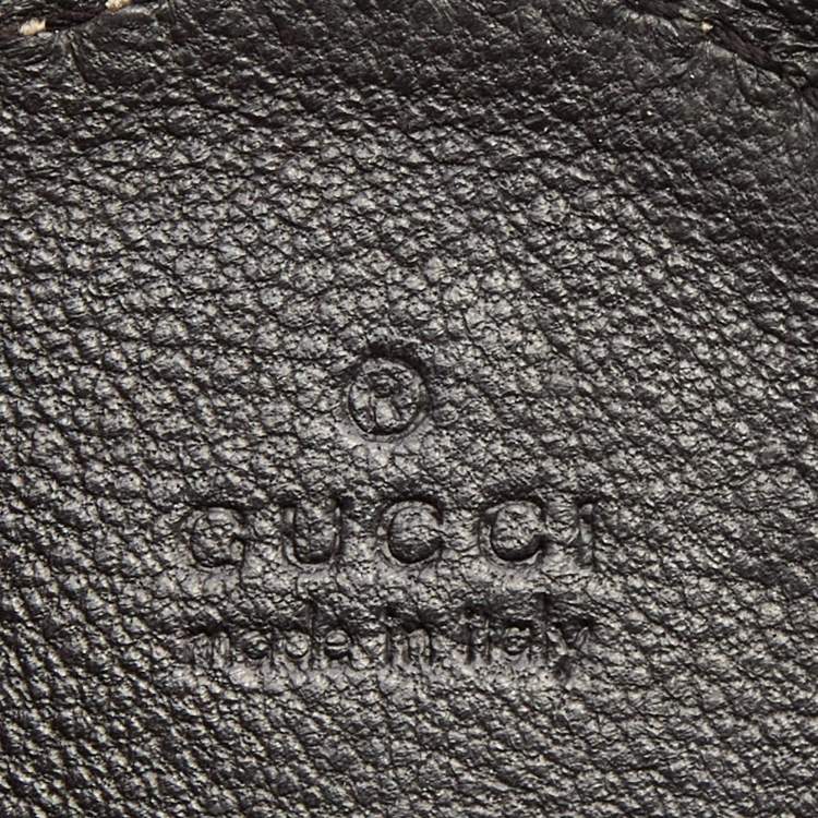 Pre Owned Gucci Silver Guccissima Leather Heart Shape Coin Purse