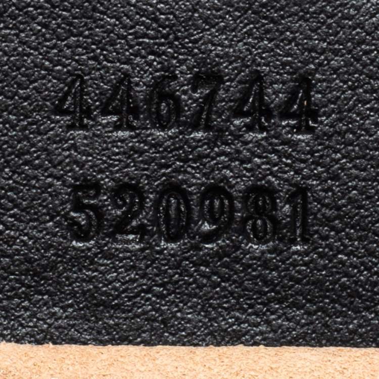 Pre Owned Gucci Black Matelassé Leather GG Marmont Super Small Shoulder Bag