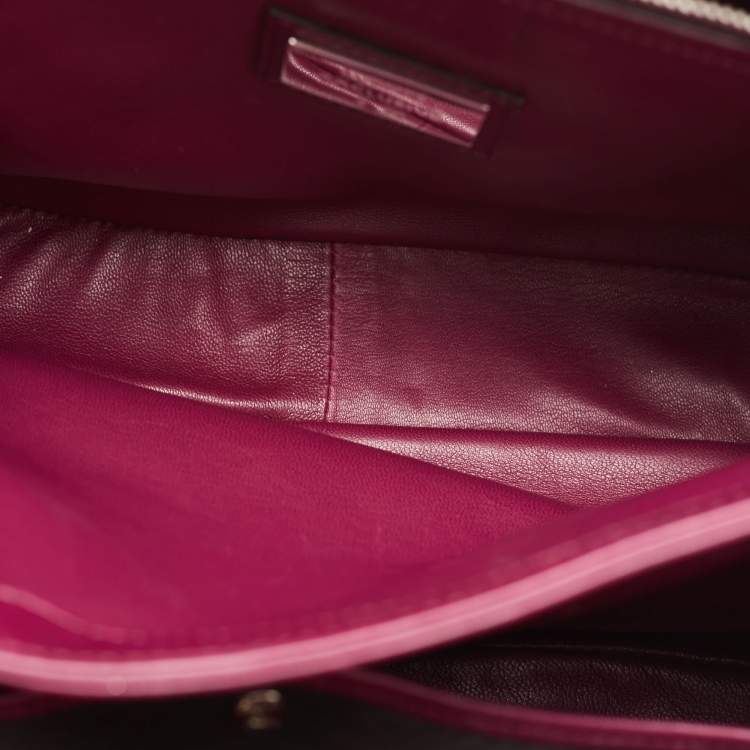 Pre Owned Gucci Multicolor Python Leather Lady Lock Top Handle Bag