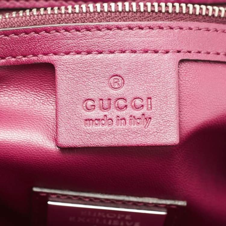 Pre Owned Gucci Multicolor Python Leather Lady Lock Top Handle Bag