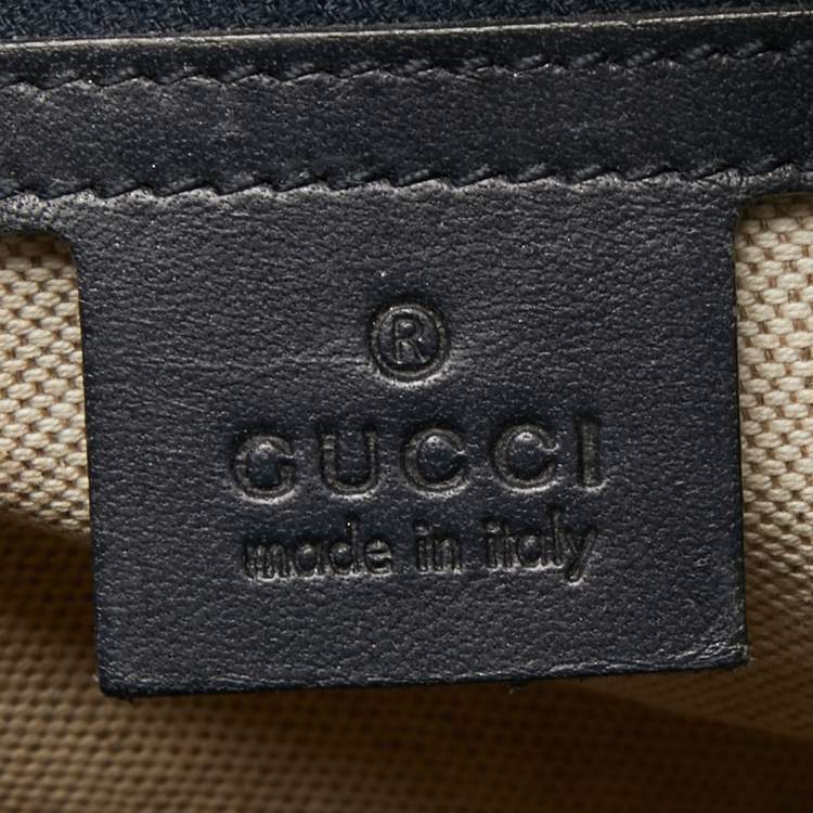 Pre Owned Gucci Beige/Blue GG Canvas Joy Web Boston Bag