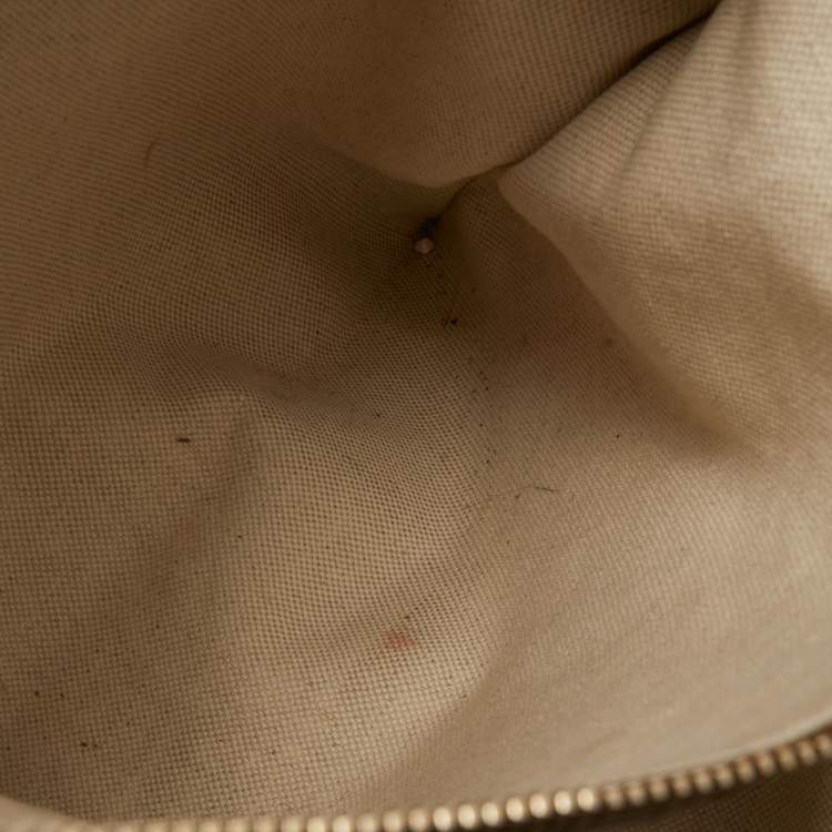 Pre Owned Gucci Brown Leather Large Bamboo Shopper Tote