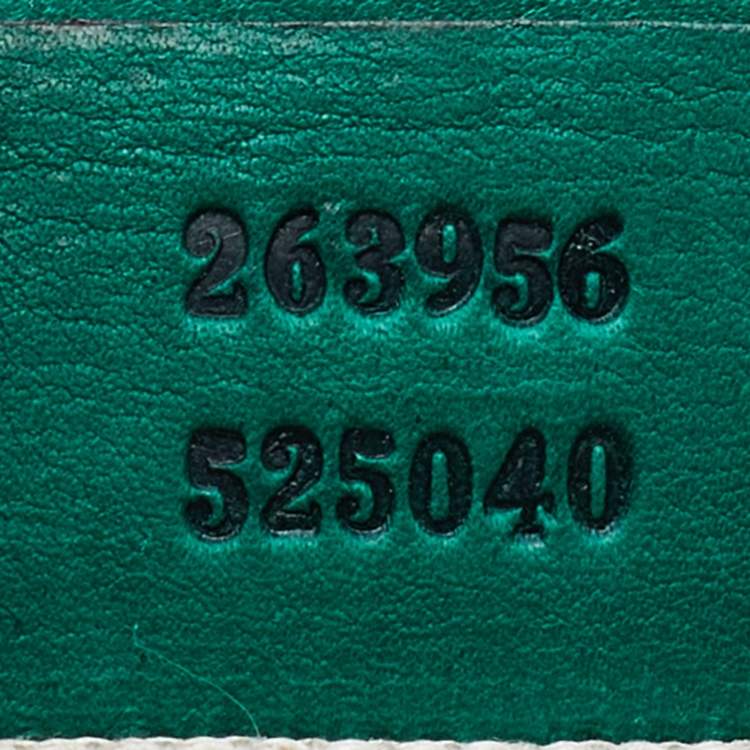 Pre Owned Gucci Green Leather Small Snaffle Bit Shoulder Bag