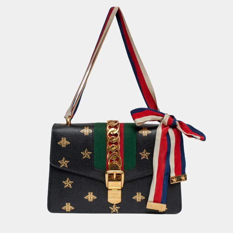 Gucci Sylvie Small Bee & Star Shoulder Bag