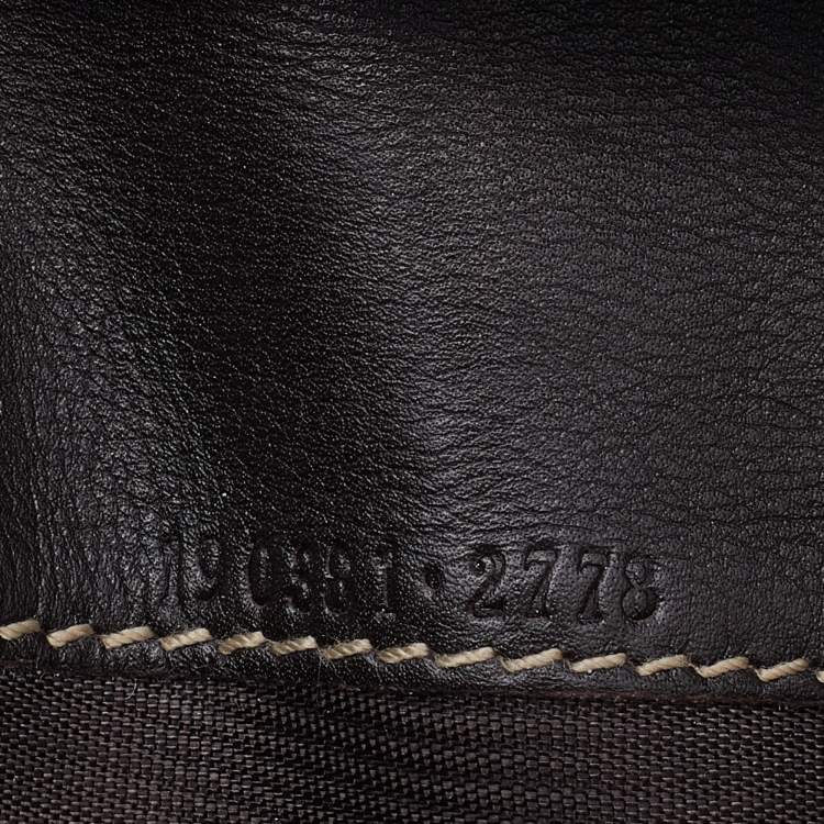 Pre Owned Gucci Beige/Brown GG Canvas and Leather Flap Continental Wallet
