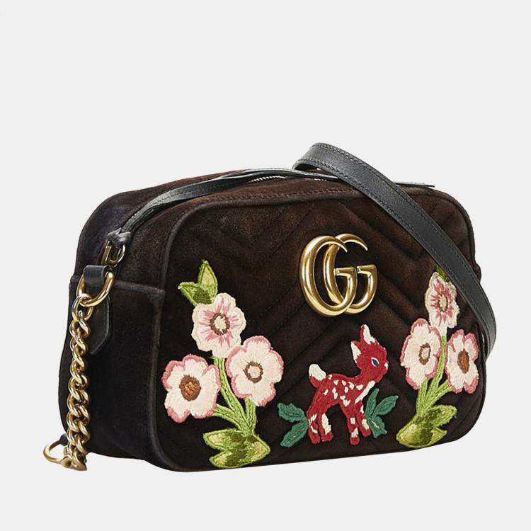 Gucci Cotton GG Marmont Velor Flower Bag Gucci | TLC