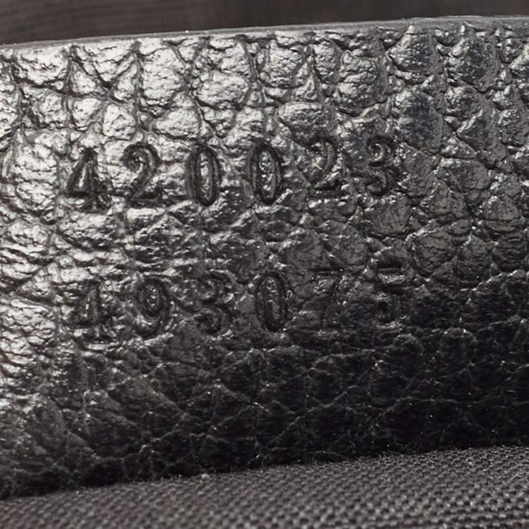 Pre Owned Gucci Black Leather Dome Satchel