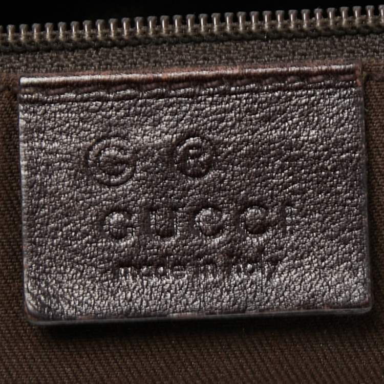 مملوكة مسبقًا Gucci Brown GG Canvas and Leather Hobo