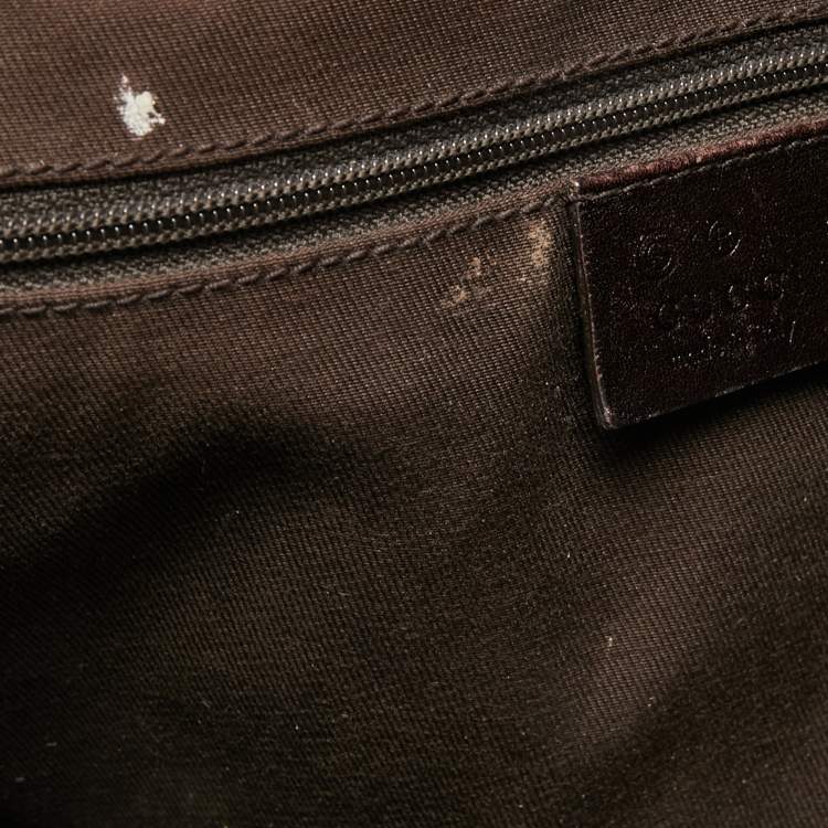 مملوكة مسبقًا Gucci Brown GG Canvas and Leather Hobo