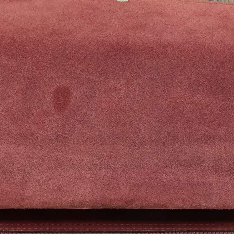 مملوكة مسبقًا Gucci Beige/Maroon GG Supreme Blooms Print Canvas and Suede Medium Dionysus Shoulder Bag