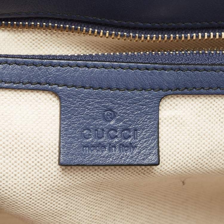 Pre Owned Gucci Purple Guccissima Leather Large Emily Chain Shoulder Bag
