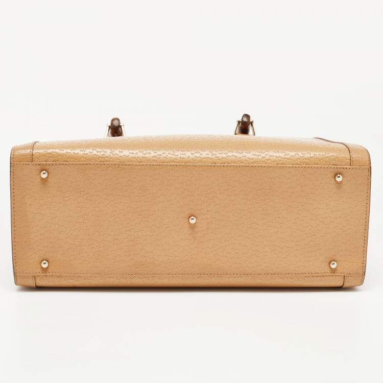مملوكة مسبقًا Gucci Tan Leather Medium Diana Tote