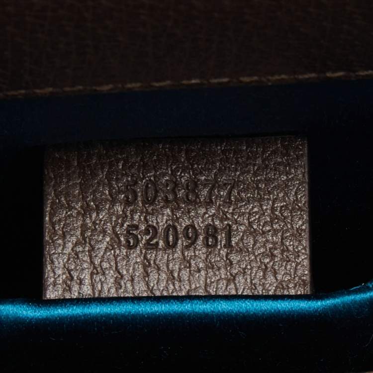 Pre Owned Gucci Beige/Brown GG Supreme Canvas  Ophidia Shoulder Bag