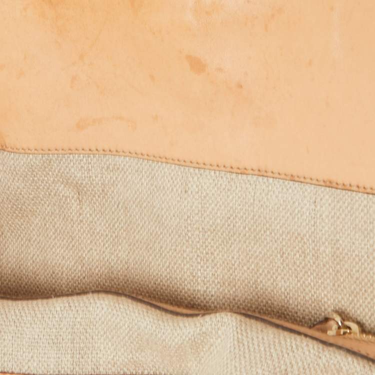 Pre Owned Gucci Multicolor Floral Print Canvas and Leather Peggy Bamboo Handle Hobo