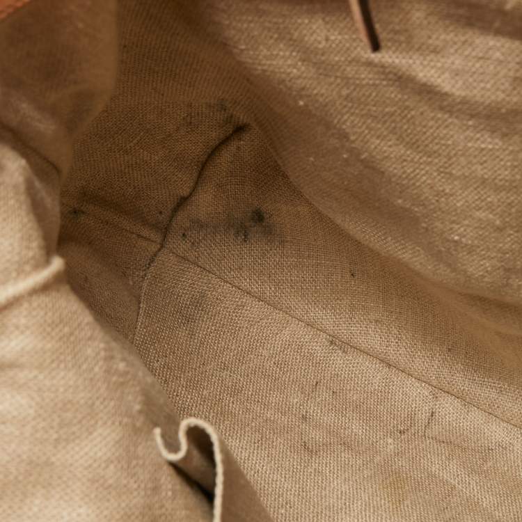 Pre Owned Gucci Multicolor Floral Print Canvas and Leather Peggy Bamboo Handle Hobo