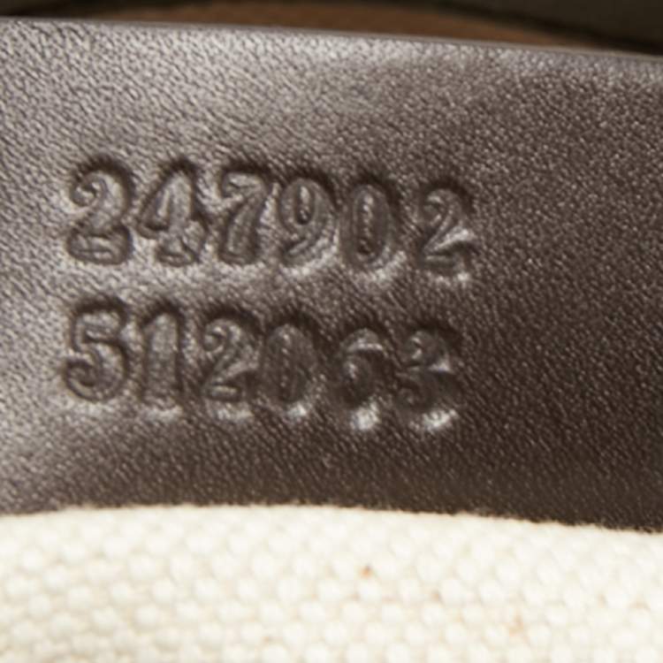 Pre Owned Gucci Beige/Ebony GG Canvas Medium Sukey Tote
