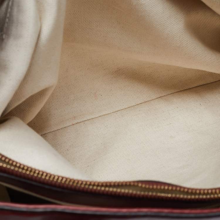 Pre Owned Gucci Red Guccissima Leather Sukey Tote
